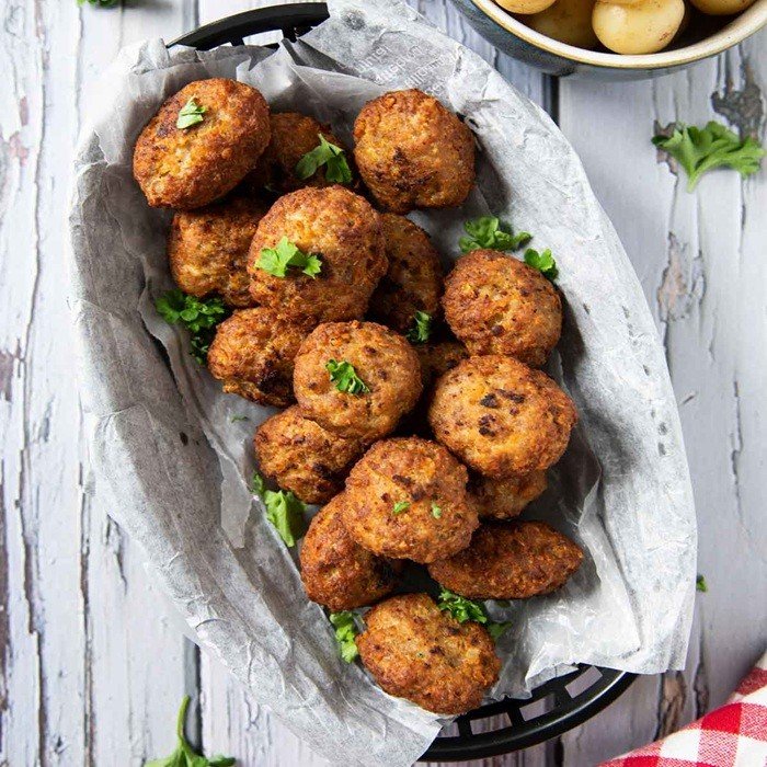 Bolinho de Carne Moída Frito