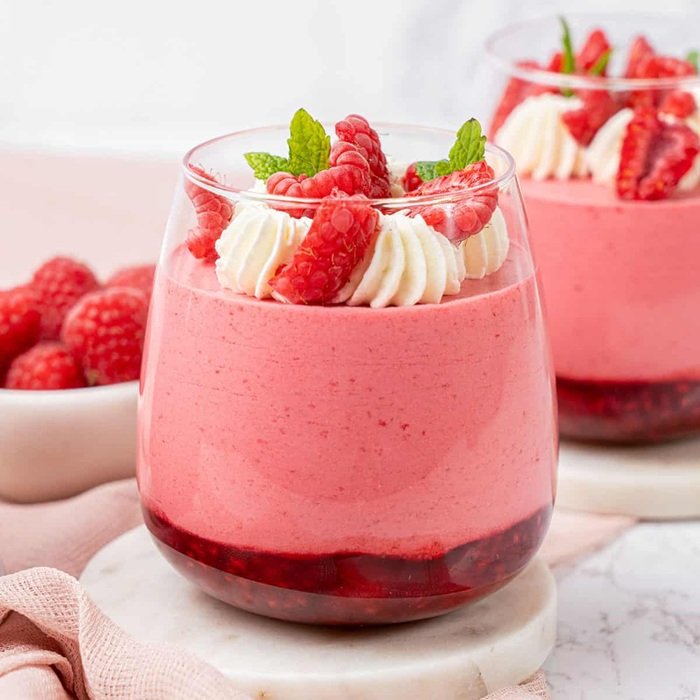 Mousse Aerada de Framboesa