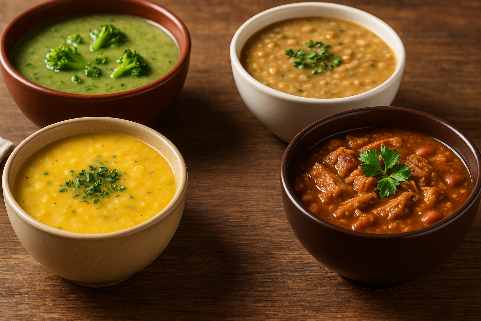 Sopas e caldos caseiros